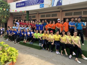GIÁO VIÊN VÀ HỌC SINH TRƯỜNG TH TÂN ĐỊNH THAM GIA NGÀY HỘI THỂ THAO