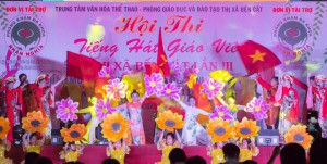 TRƯỜNG TIỂU HỌC TÂN ĐỊNH ĐẾN VỚI HỘI THI "TIẾNG HÁT GIÁO VIÊN" THỊ XÃ BẾN CÁT LẦN THỨ III