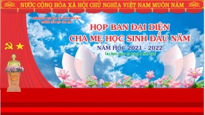 HỌP BAN ĐẠI DIỆN CHA MẸ HỌC SINH ĐẦU NĂM 2021 - 2022