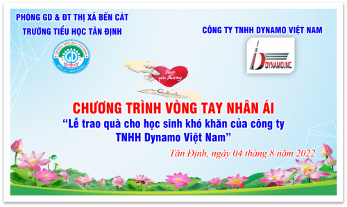 Trường Tiểu học Tân Định tổ chức Chương trình "Vòng tay nhân ái" Năm học 2022-2023