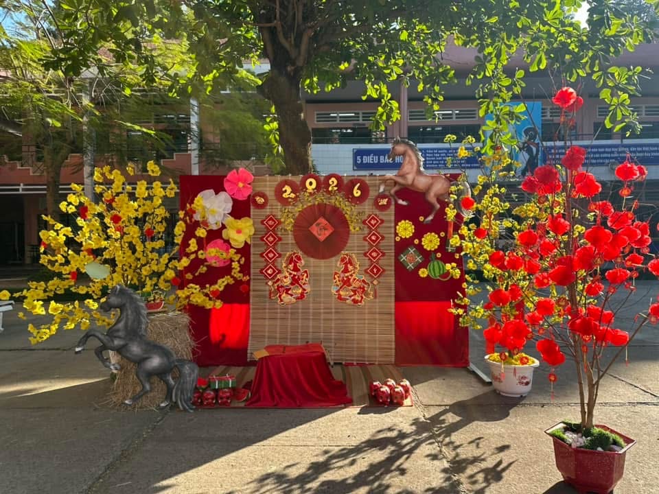 Tiểu cảnh của tổ 3 trang trí