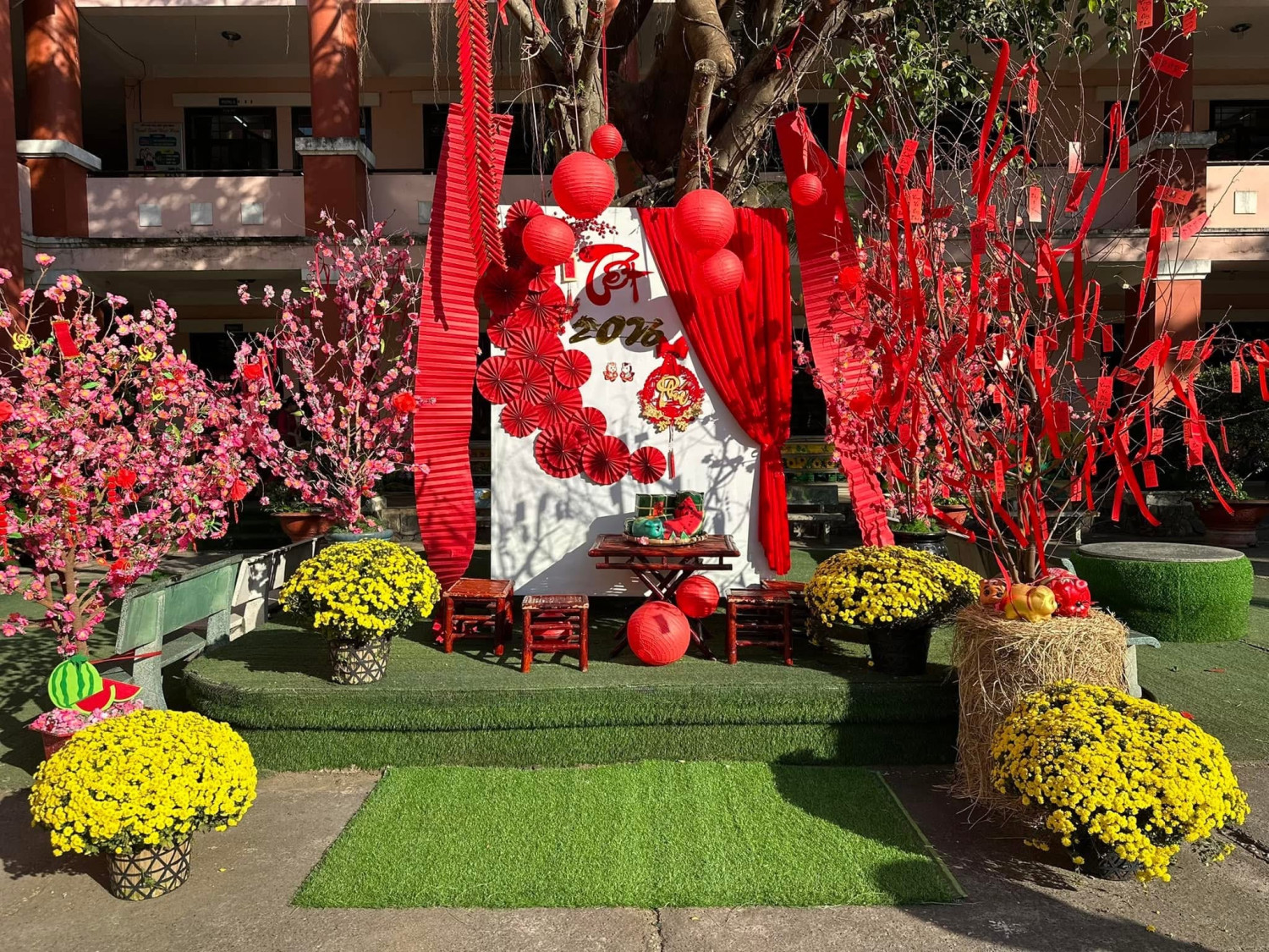 Tiểu cảnh của tổ 1 trang trí